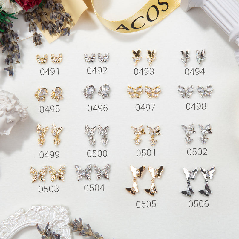 ACOS 3D Crystal Jewellery Nail Art  Decorations--2pcs/pack (#0001) - Lashmer