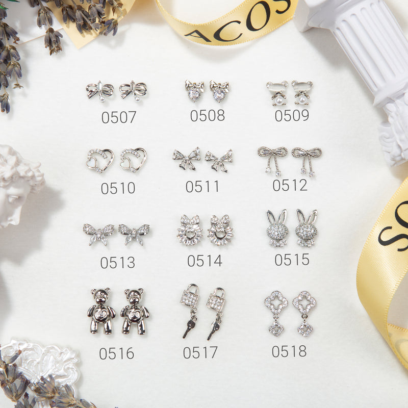 ACOS 3D Crystal Jewellery Nail Art  Decorations--2pcs/pack (#0002) - Lashmer