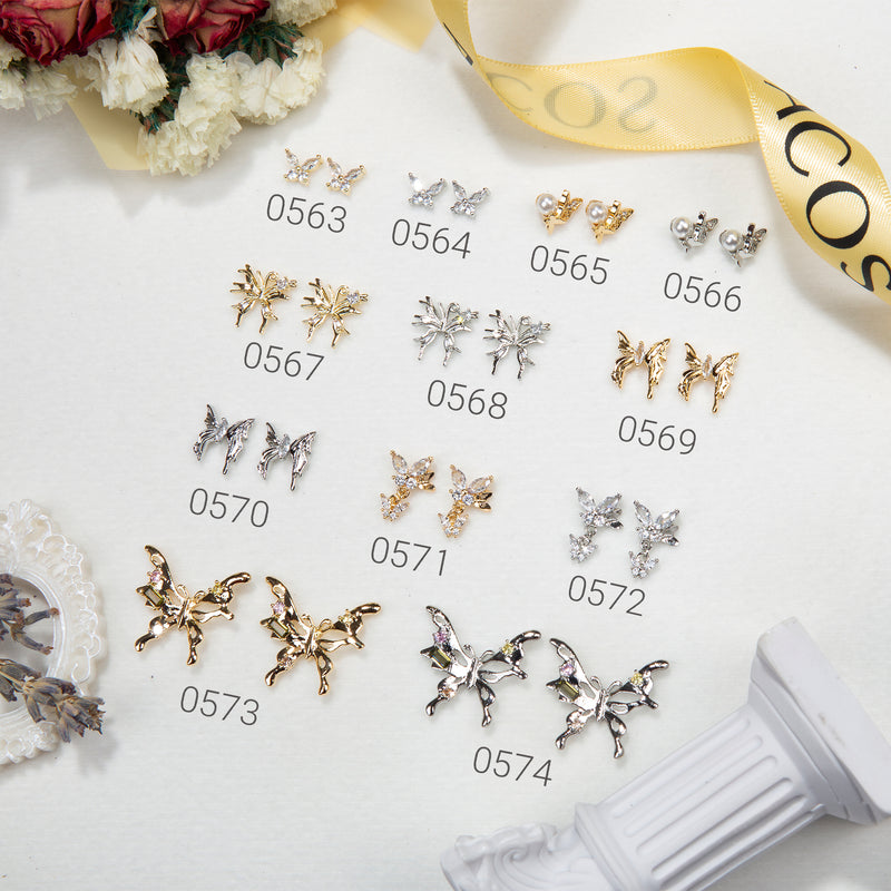 ACOS 3D Crystal Jewellery Nail Art  Decorations--2pcs/pack (#0008) - Lashmer