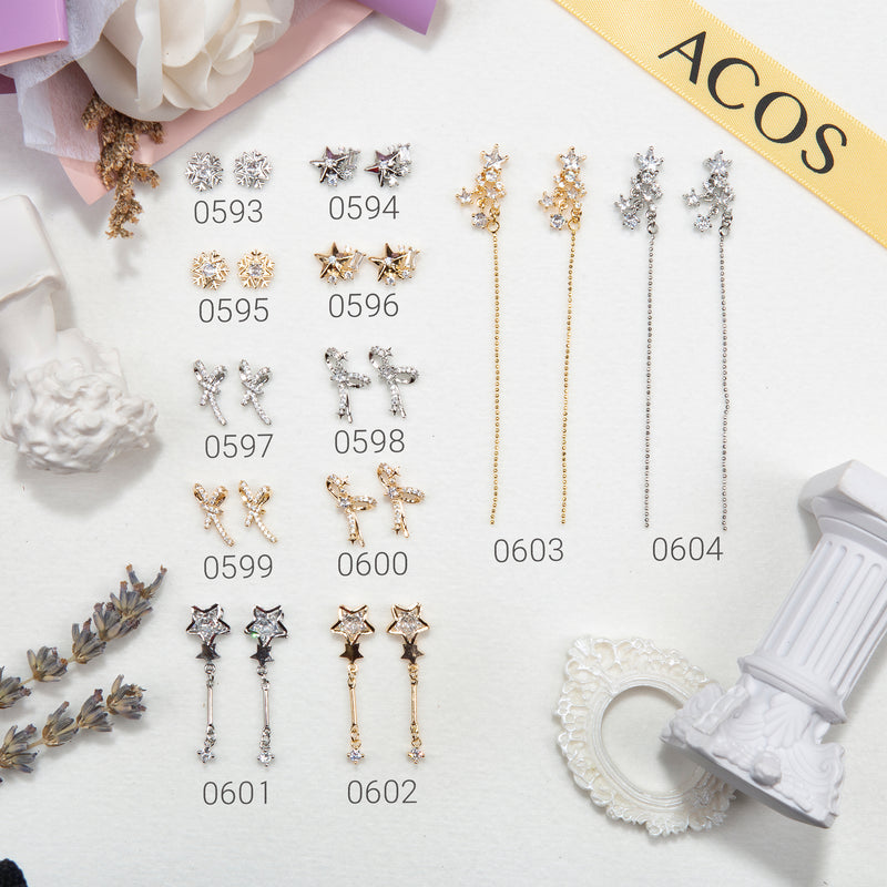 ACOS 3D Crystal Jewellery Nail Art  Decorations--2pcs/pack (#0011) - Lashmer