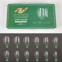 ACOS Soft Gel Nail Tips (Full Tip Coverage) - SQUARE Shape (312pcs/box) - Lashmer