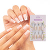 ACOS Short Square Easy Nails  (French design) - Lashmer Nails&Eyelashes Supplier