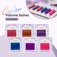 Color Volume lashes Sampler Bundle (6 trays)