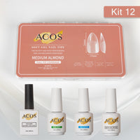 ACOS Soft Gel Press On Nail Kit (4 bottles) - Lashmer