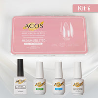 ACOS Soft Gel Press On Nail Kit (4 bottles) - Lashmer