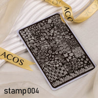 ACOS XL Large Stamping Plates Nail Art Designs