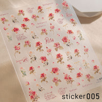 ACOS Nail Art Stickers -- Flowers #005