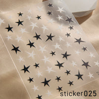 ACOS Nail Art Stickers -- Star #004