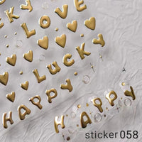 ACOS Nail Art Stickers -- Letter #002