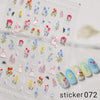 ACOS Nail Art Stickers -- Flowers #012