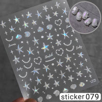 ACOS Nail Art Stickers -- Marine Life Series #005